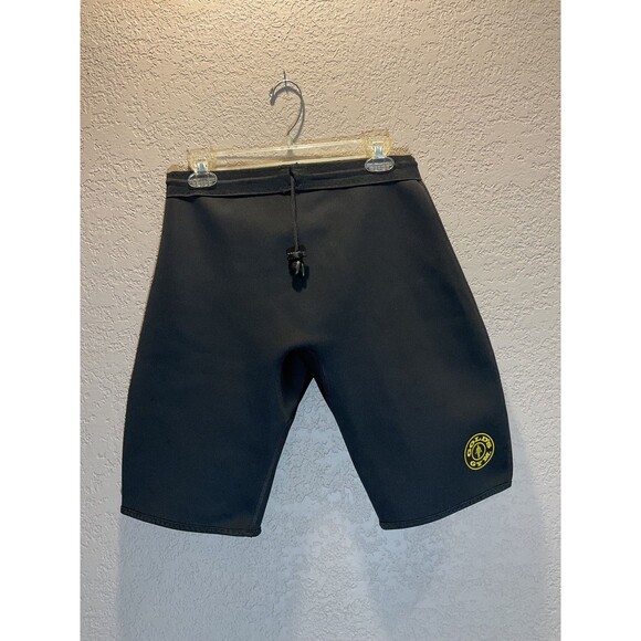 Gold's Gym Shorts Mensa M/L Black Neoprene Stretch Compression Workout Gym - Picture 1 of 10